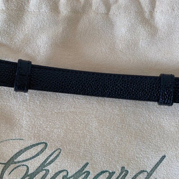 🇮🇹 Made in Italy - Chopard Textured Leather Miss Happy adjustable Belt - Picture 8 of 11
